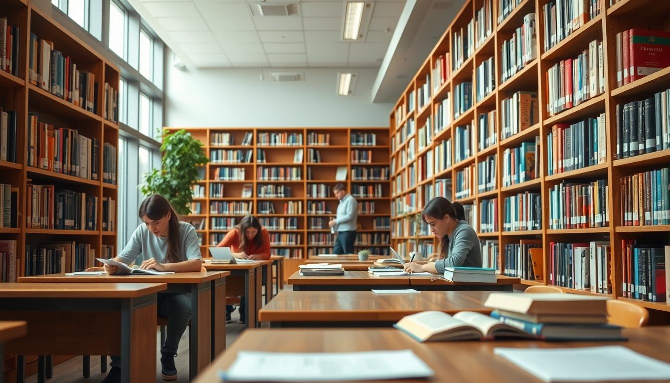 Modern university campus for students