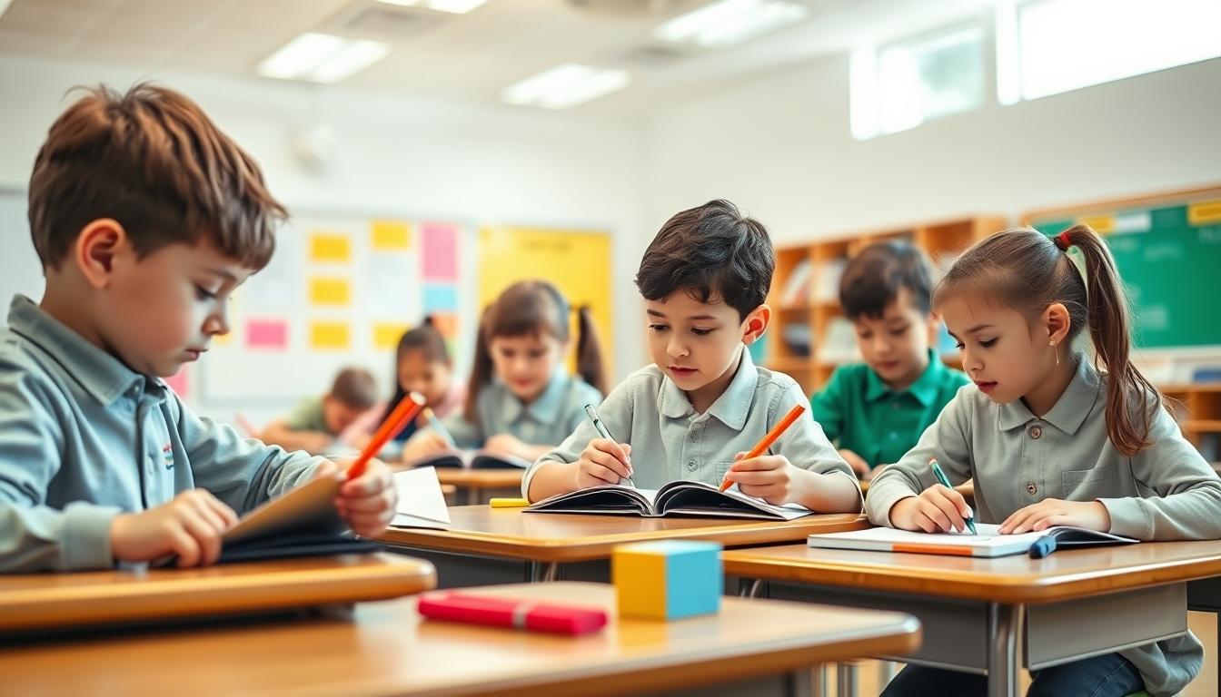 Students working in research laboratory